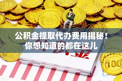 宁化公积金提取代办费用揭秘！你想知道的都在这儿